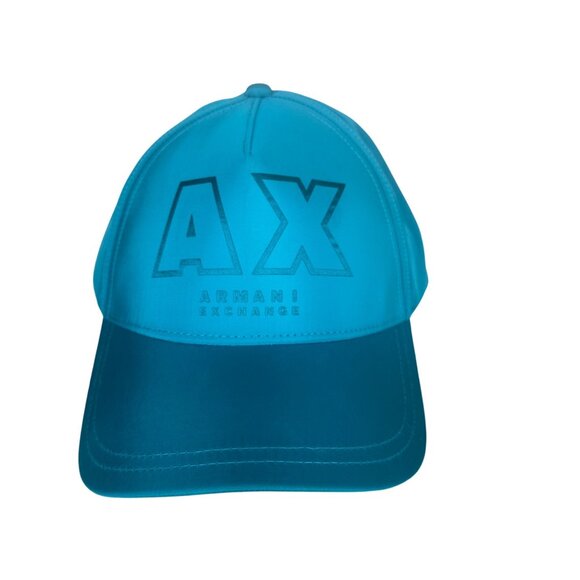 A|X Armani Exchange Men's Deep Lake Metallic Logo Snapback Baseball Cap Hat - Picture 2 of 13